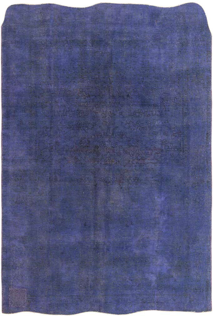 6' 7 x 9' 8 Hand Knotted Ultra Vintage Persian Wool Rug