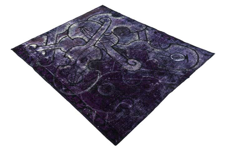 3' 10 x 4' 7 Hand Knotted Ultra Vintage Persian Wool Rug