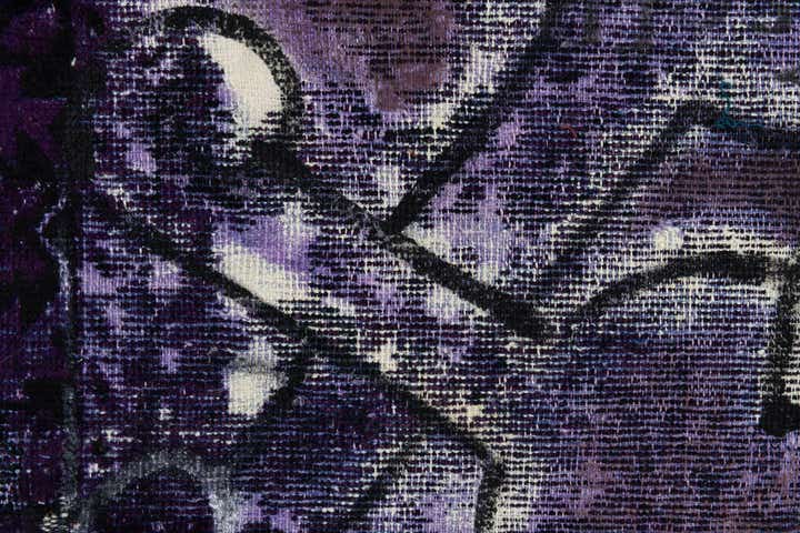 3' 10 x 4' 7 Hand Knotted Ultra Vintage Persian Wool Rug