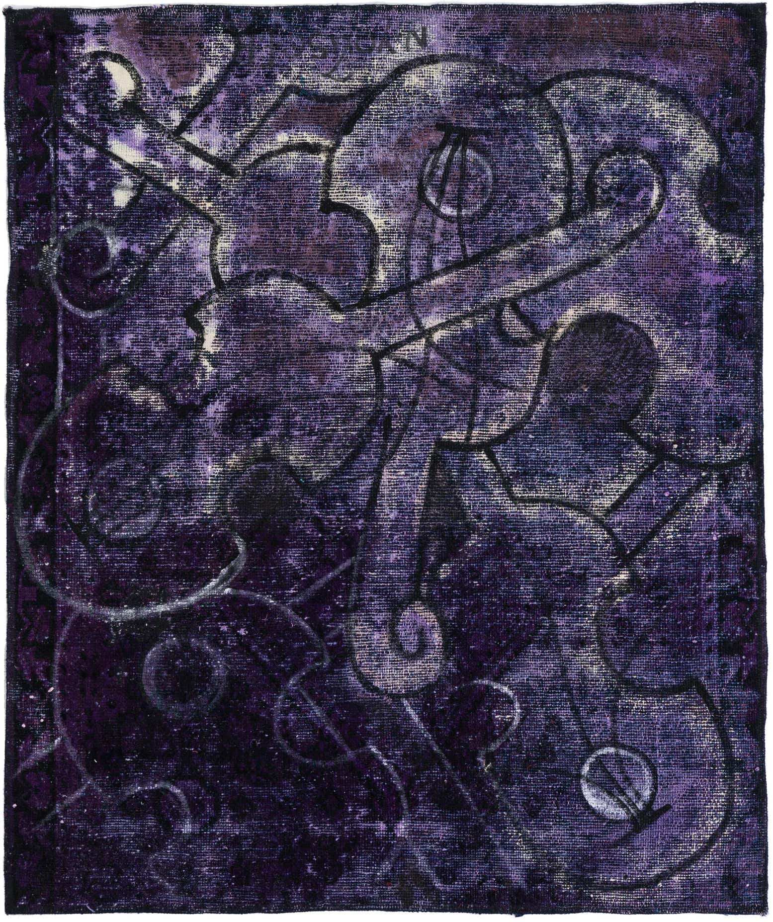 3' 10 x 4' 7 Hand Knotted Ultra Vintage Persian Wool Rug