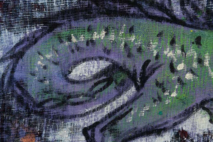 4' 10 x 5' 8 Hand Knotted Ultra Vintage Persian Wool Rug