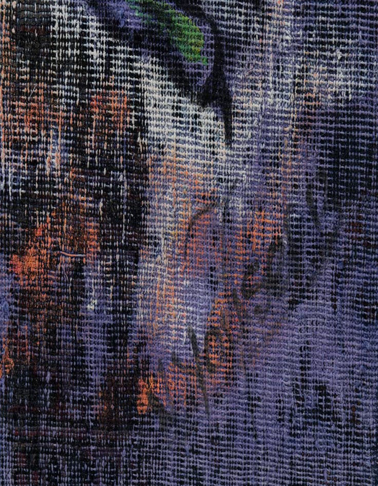 Detail image of 4' 10 x 5' 8  Hand Knotted Ultra Vintage Persian Wool Rug