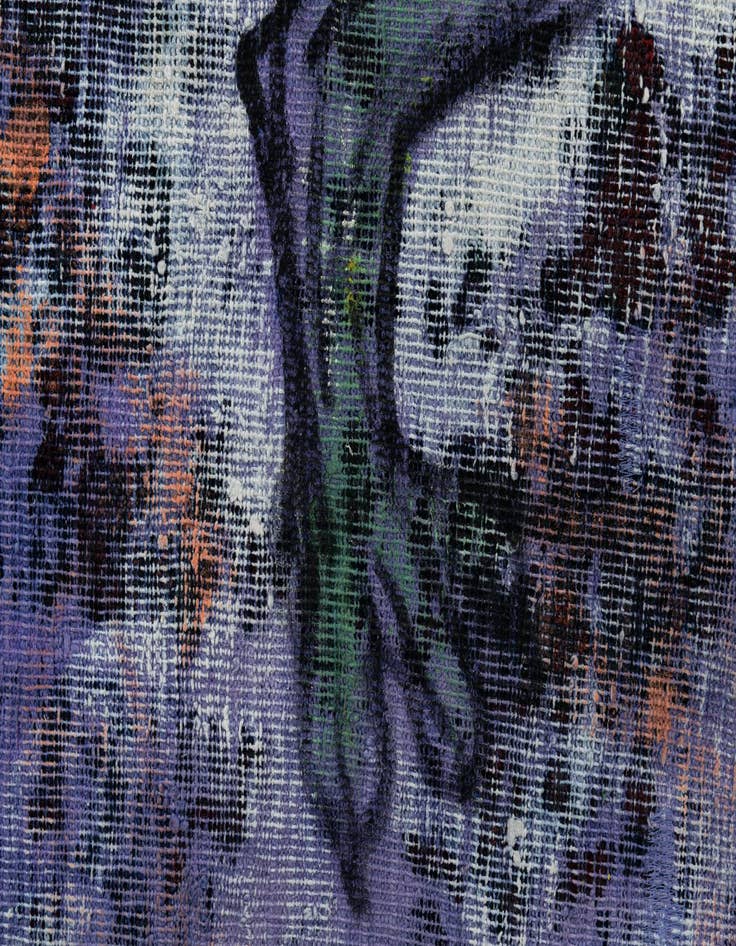 Detail image of 4' 10 x 5' 8  Hand Knotted Ultra Vintage Persian Wool Rug