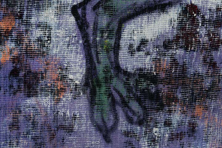 4' 10 x 5' 8 Hand Knotted Ultra Vintage Persian Wool Rug