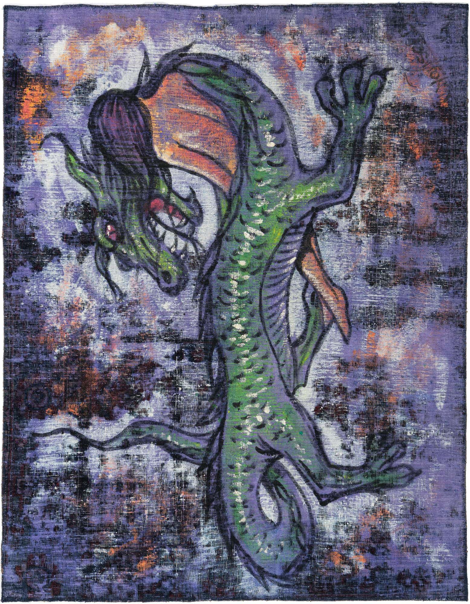 Primary image 4' 10 x 5' 8  Hand Knotted Ultra Vintage Persian Wool Rug