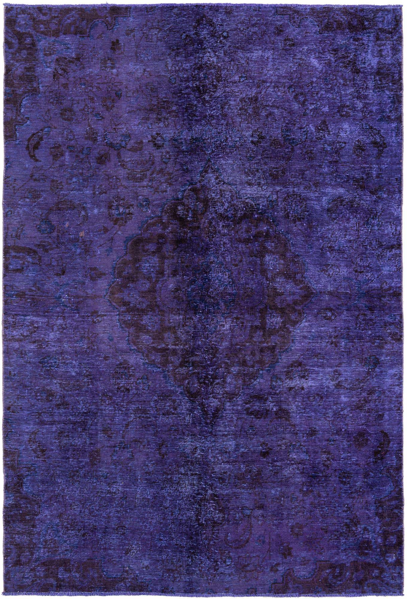 6' x 9' 2 Hand Knotted Ultra Vintage Persian Wool Rug