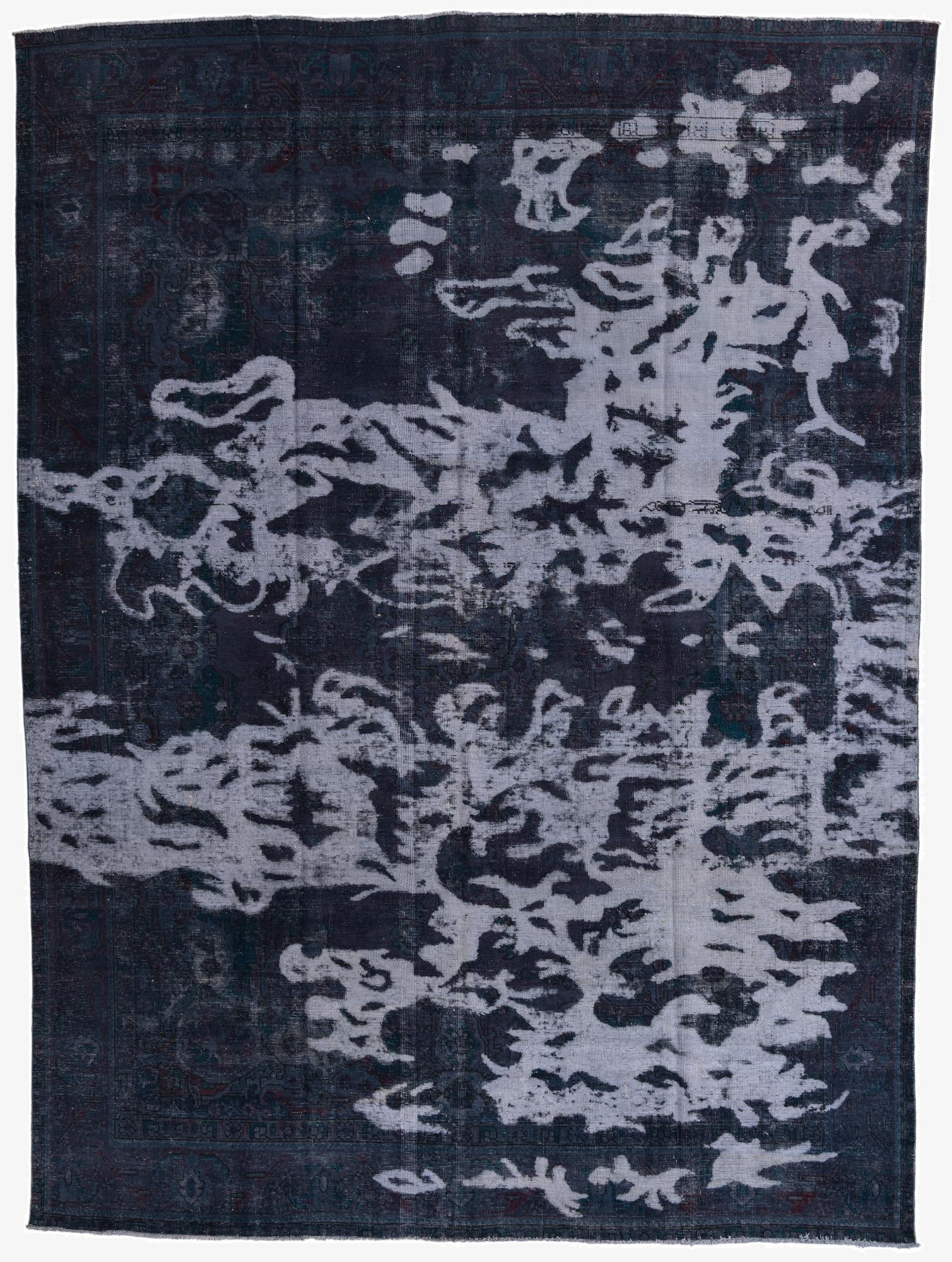 9' x 12' 1  Hand Knotted Ultra Vintage Persian Wool Rug