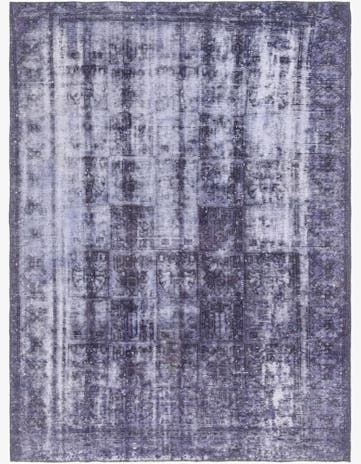 6' 7 x 9' Hand Knotted Ultra Vintage Persian Wool Rug