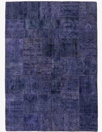 5' 8 x 8' Hand Knotted Ultra Vintage Persian Wool Rug