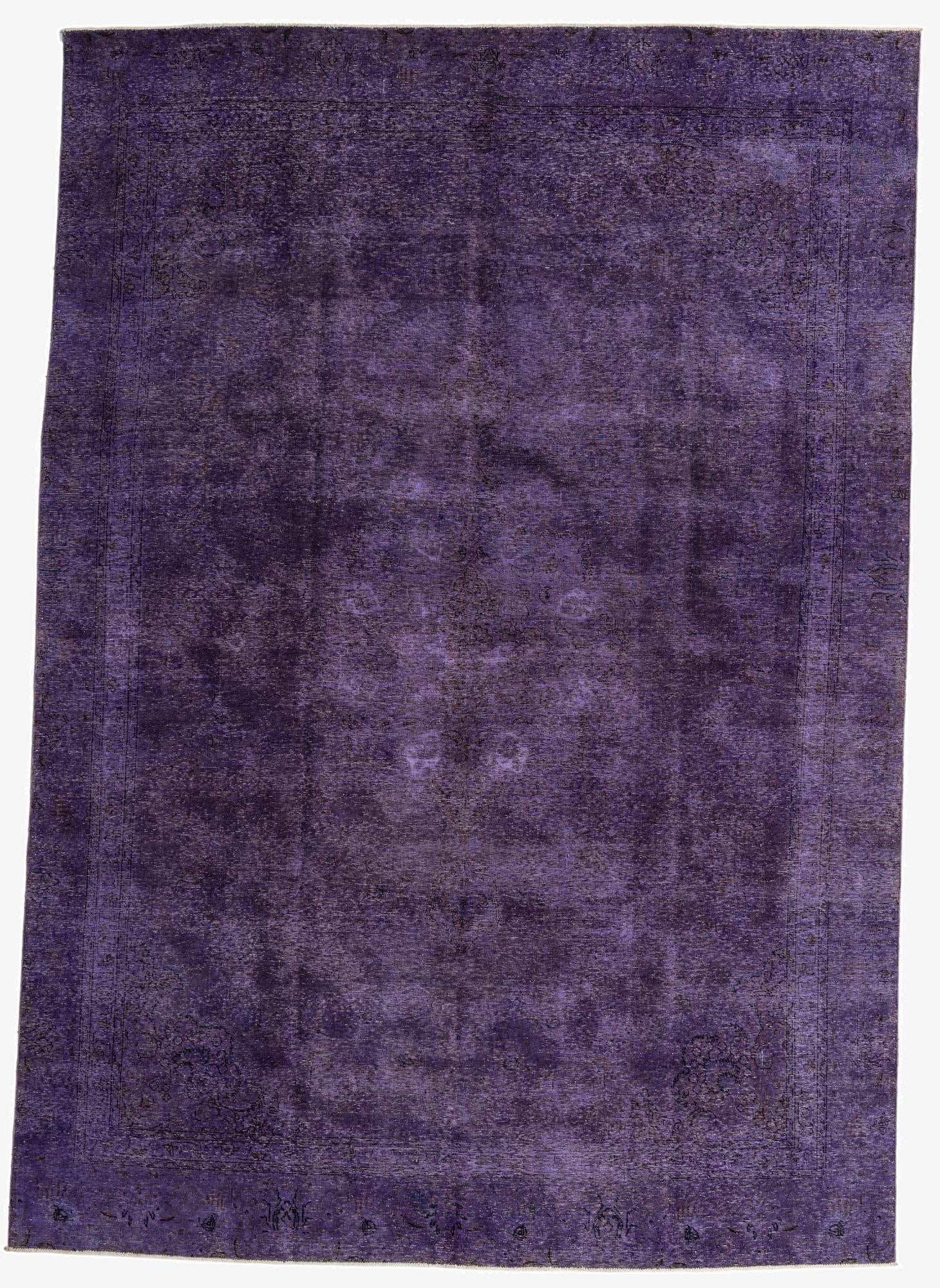 8' 7 x 12' 3  Hand Knotted Ultra Vintage Persian Wool Rug