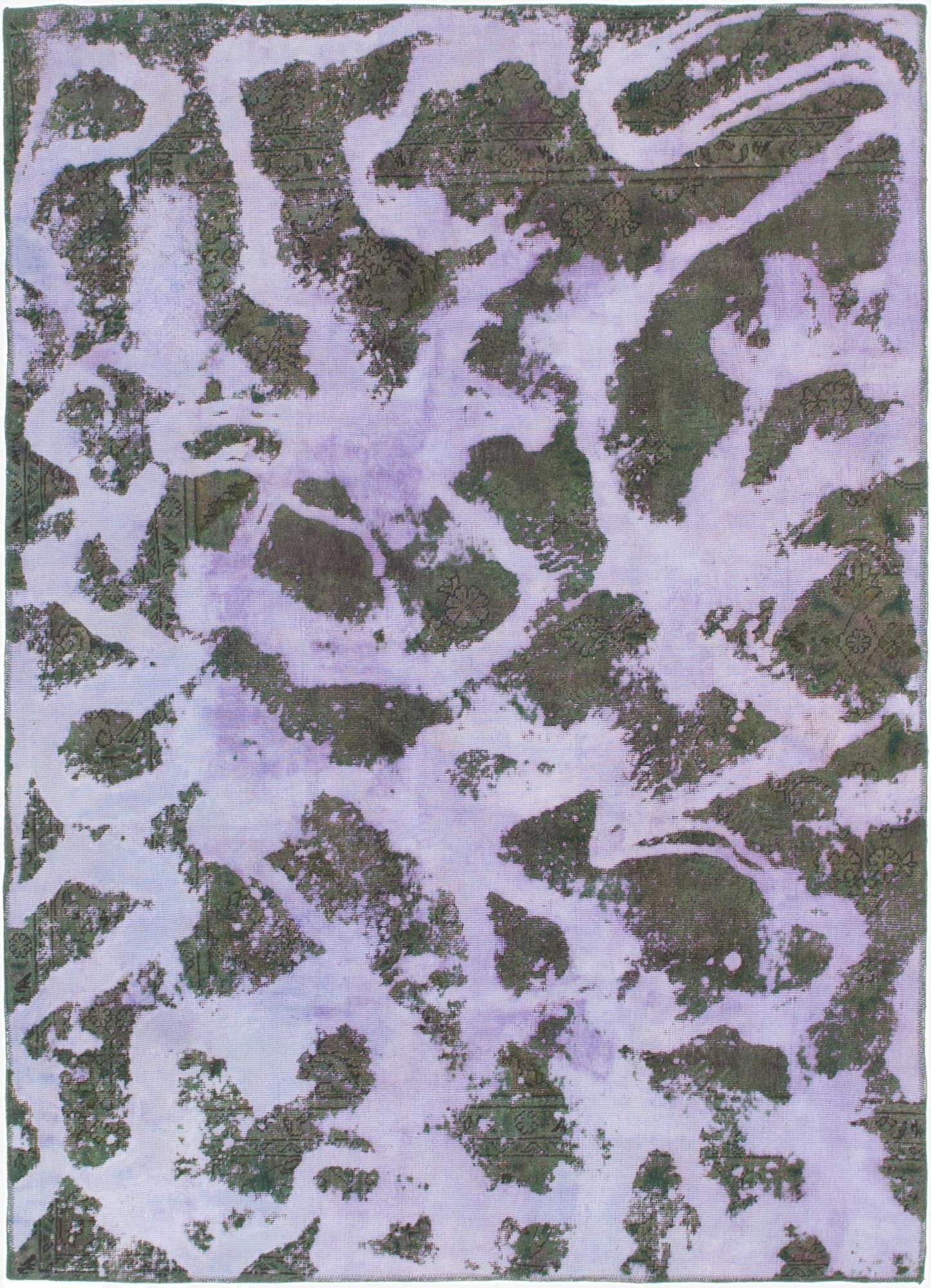 5' 7 x 7' 9  Hand Knotted Ultra Vintage Persian Wool Rug