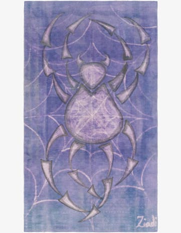 5' 8 x 10' Hand Knotted Ultra Vintage Persian Wool Rug