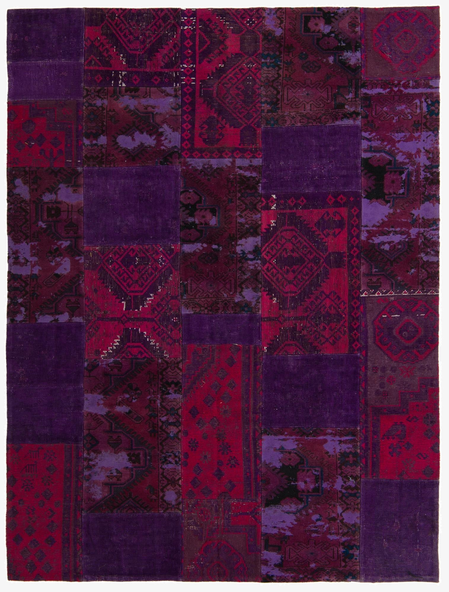 7' 3 x 9' 9  Hand Knotted Ultra Vintage Persian Wool Rug