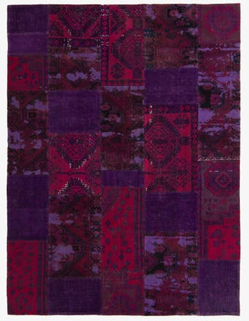 7' 3 x 9' 9 Hand Knotted Ultra Vintage Persian Wool Rug