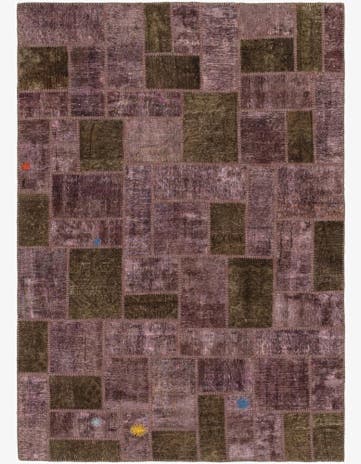 5' 10 x 8' 4 Hand Knotted Ultra Vintage Persian Wool Rug