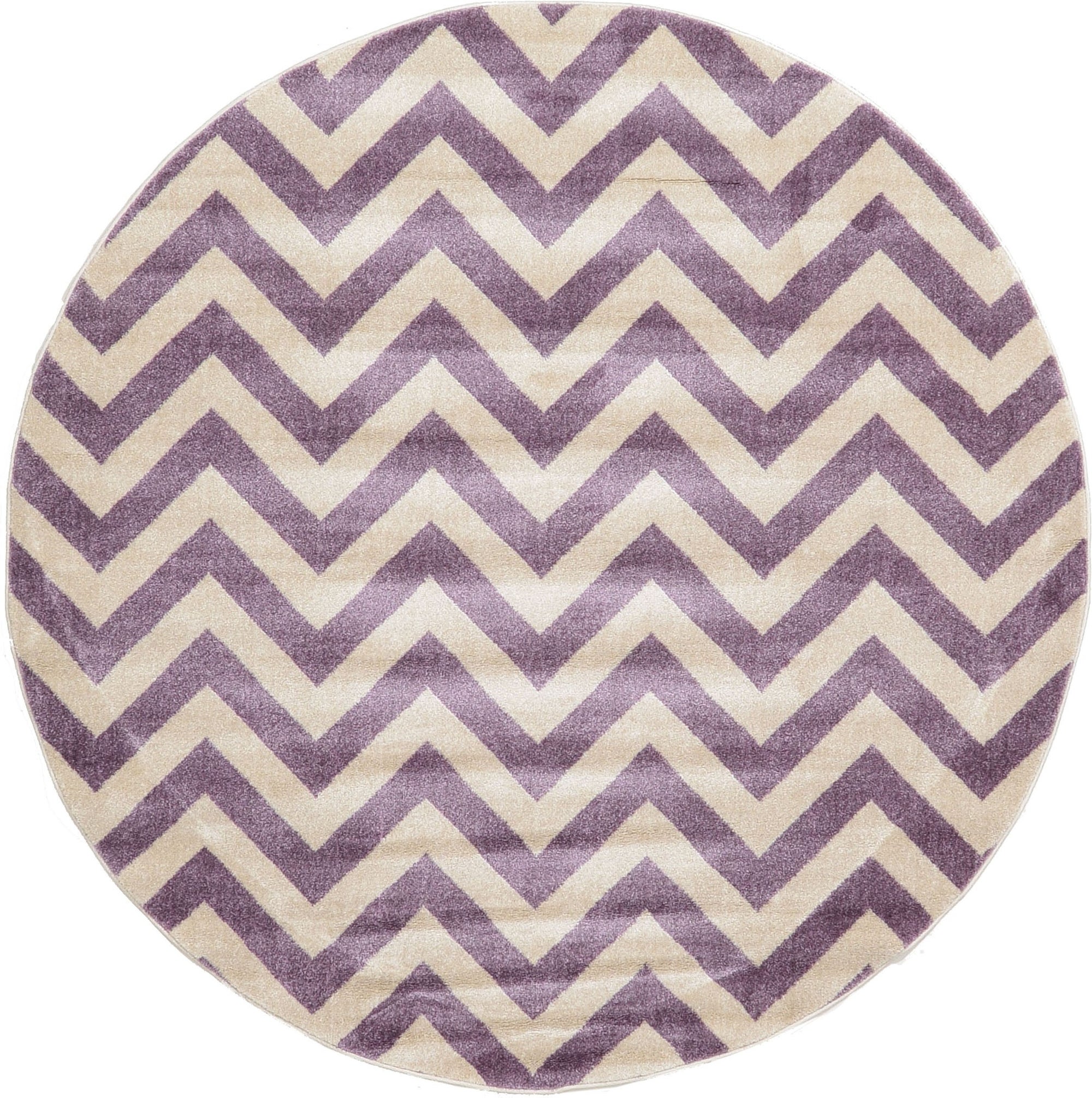 6' x 6' Chevron Round Rug