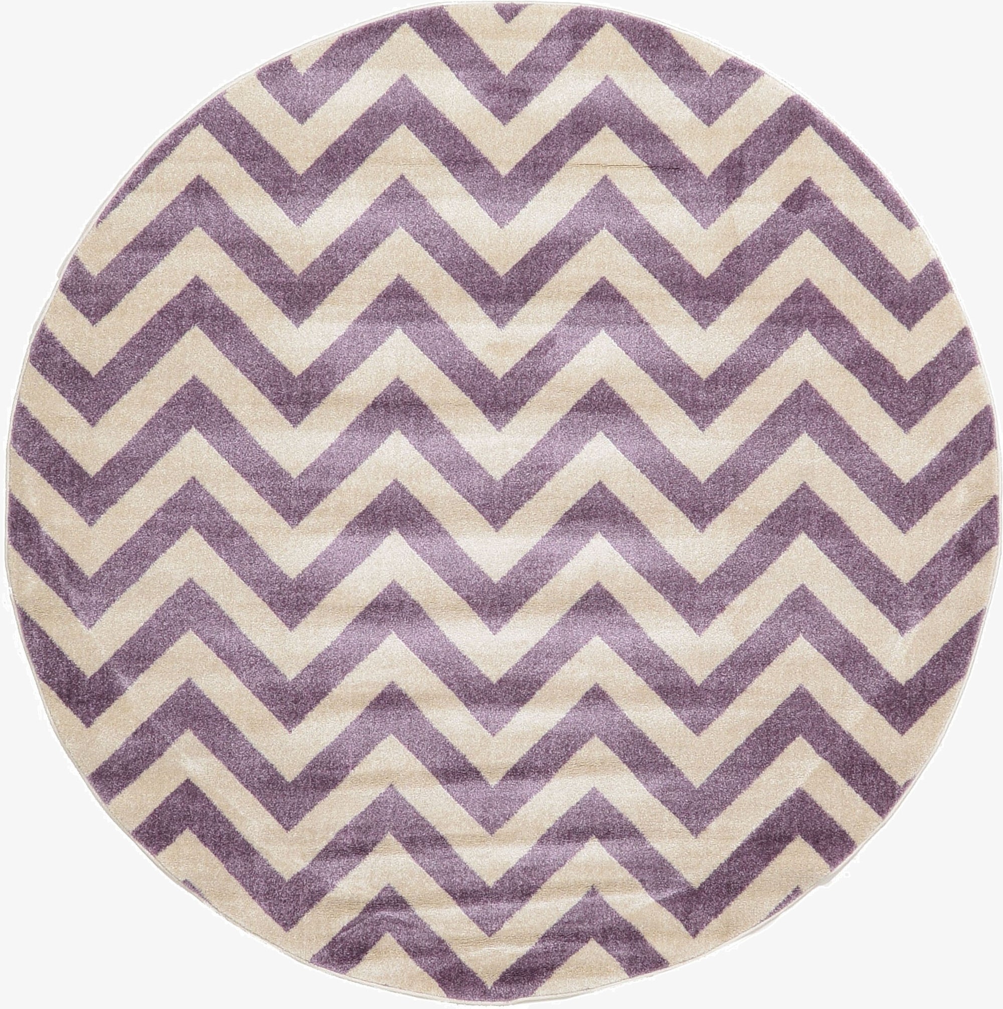 6' x 6' Chevron Round Rug