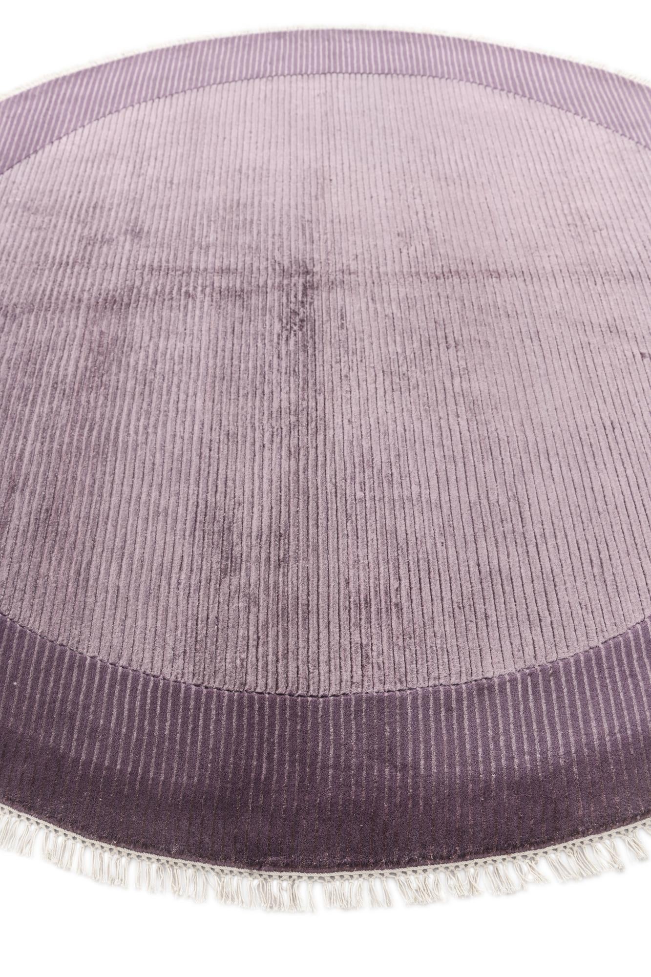 6' 9 x 6' 9 Hand Knotted Darya Wool Round Rug