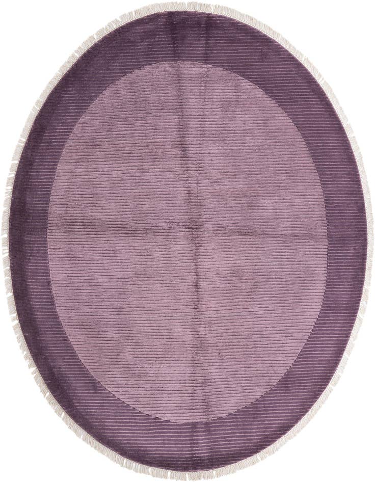 Detail image of 6' 9 x 6' 9 Hand Knotted Darya Wool Round Rug