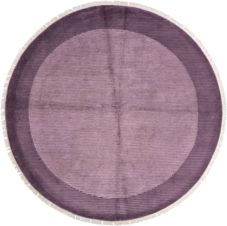 Detail image of 6' 9 x 6' 9 Hand Knotted Darya Wool Round Rug