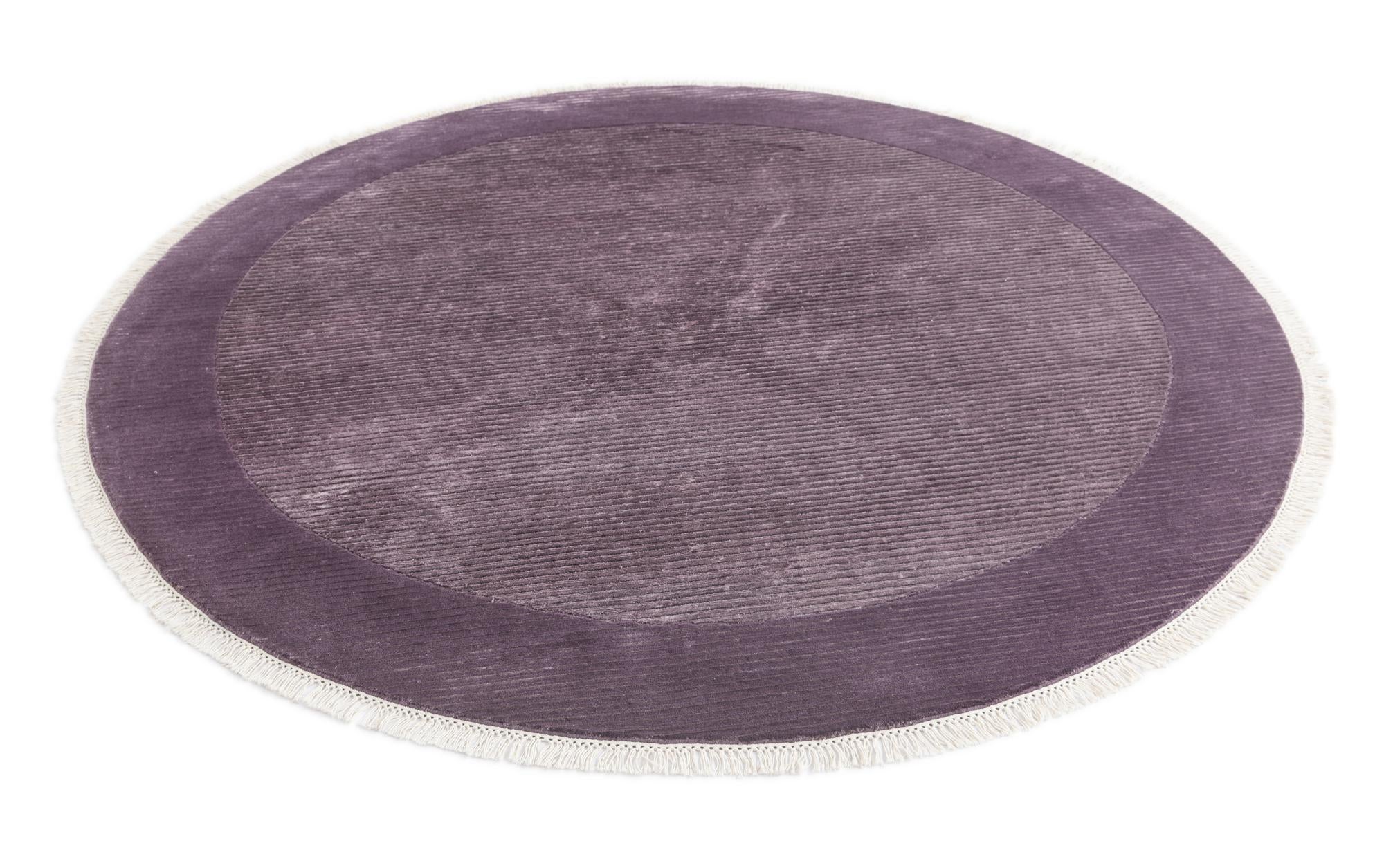 6' 7 x 6' 7 Hand Knotted Darya Wool Round Rug
