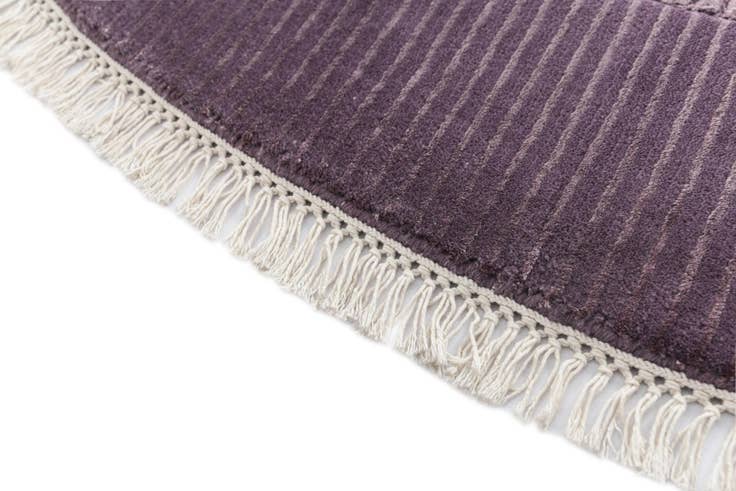 Detail image of 6' 7 x 6' 7 Hand Knotted Darya Wool Round Rug