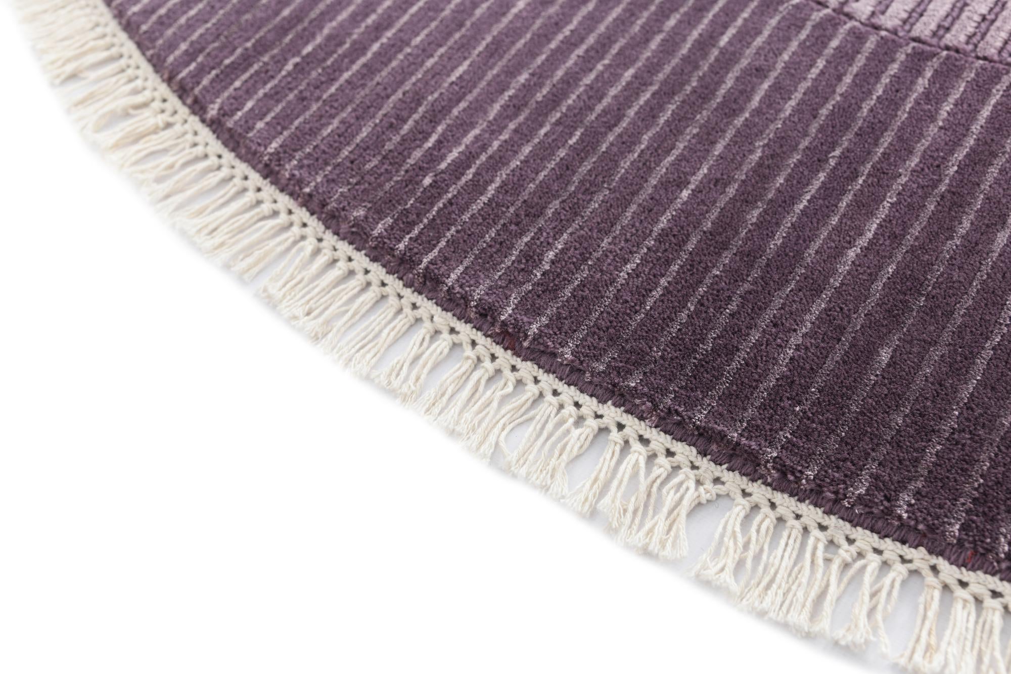 6' 6 x 6' 6 Hand Knotted Darya Wool Round Rug