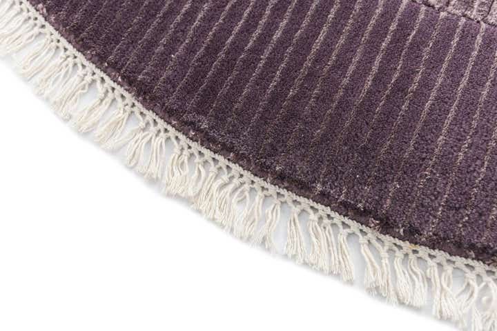 4' 9 x 4' 9 Hand Knotted Darya Wool Round Rug