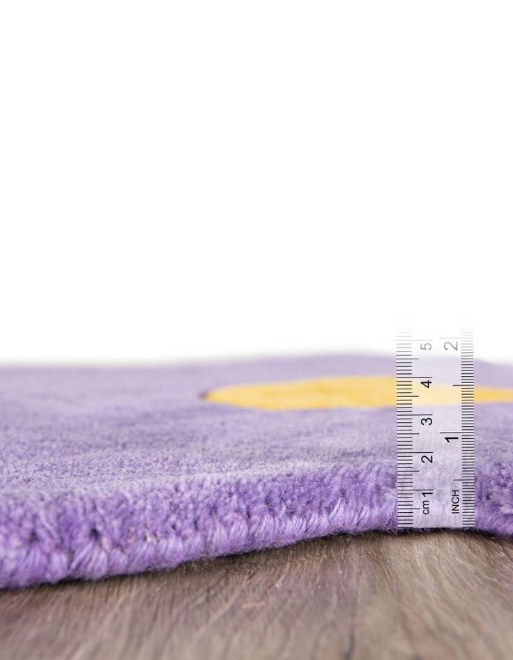 Detail image of 3' 1 x 3' 1 Happy Rugs Funky Flower Wool Round