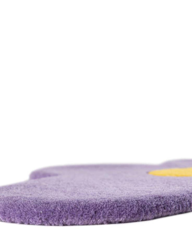 Detail image of 5' 1 x 5' 1 Happy Rugs Funky Flower Wool Round