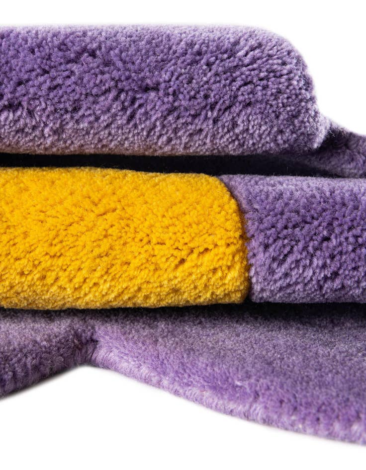 Detail image of 5' 1 x 5' 1 Happy Rugs Funky Flower Wool Round