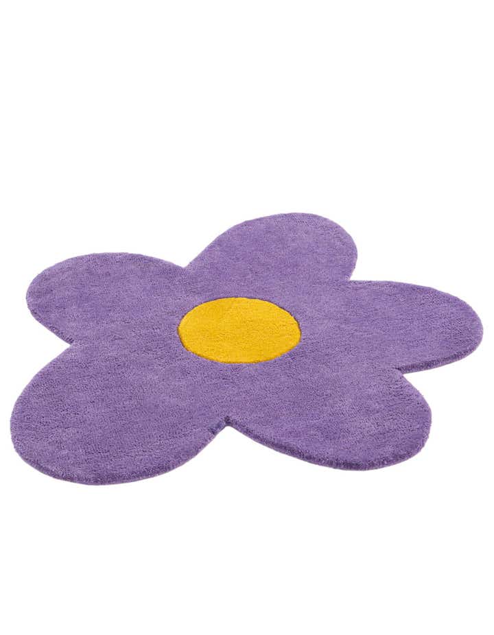 3' 1 x 3' 1 Happy Rugs Funky Flower Wool Round