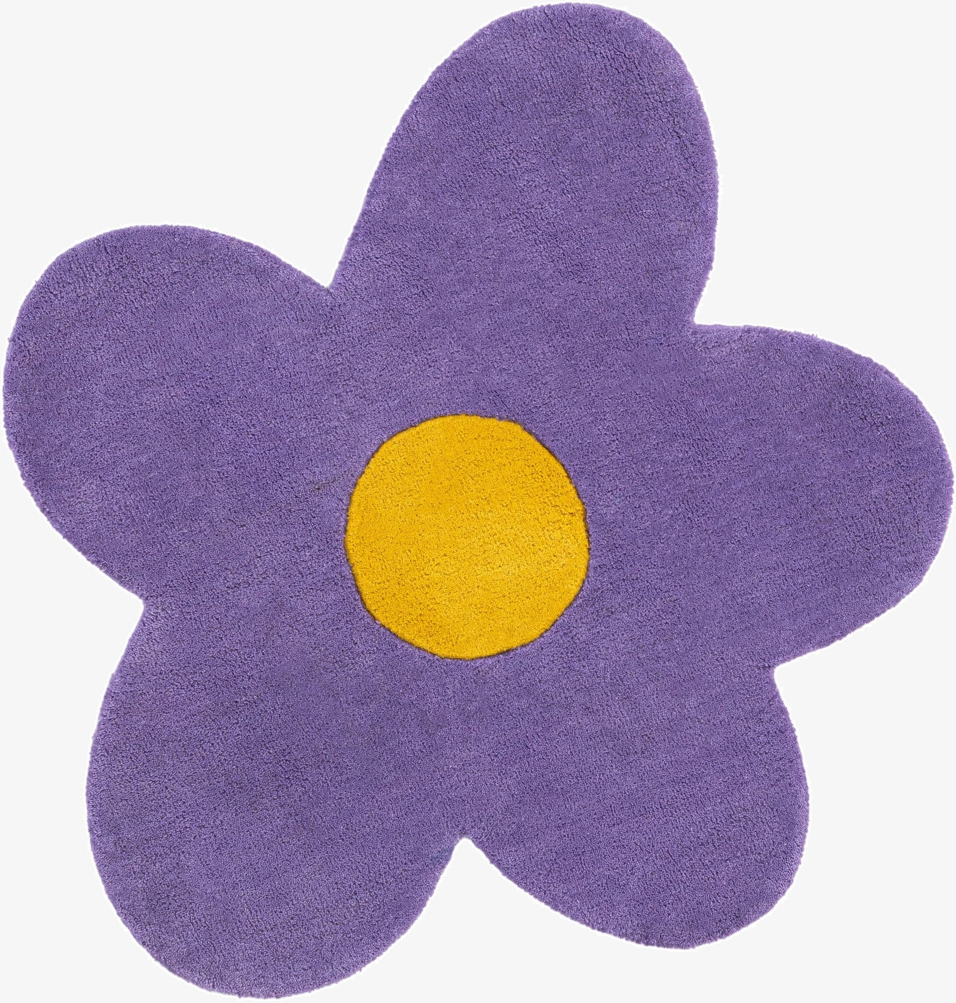 3' 1 x 3' 1 Happy Rugs Funky Flower Wool Round