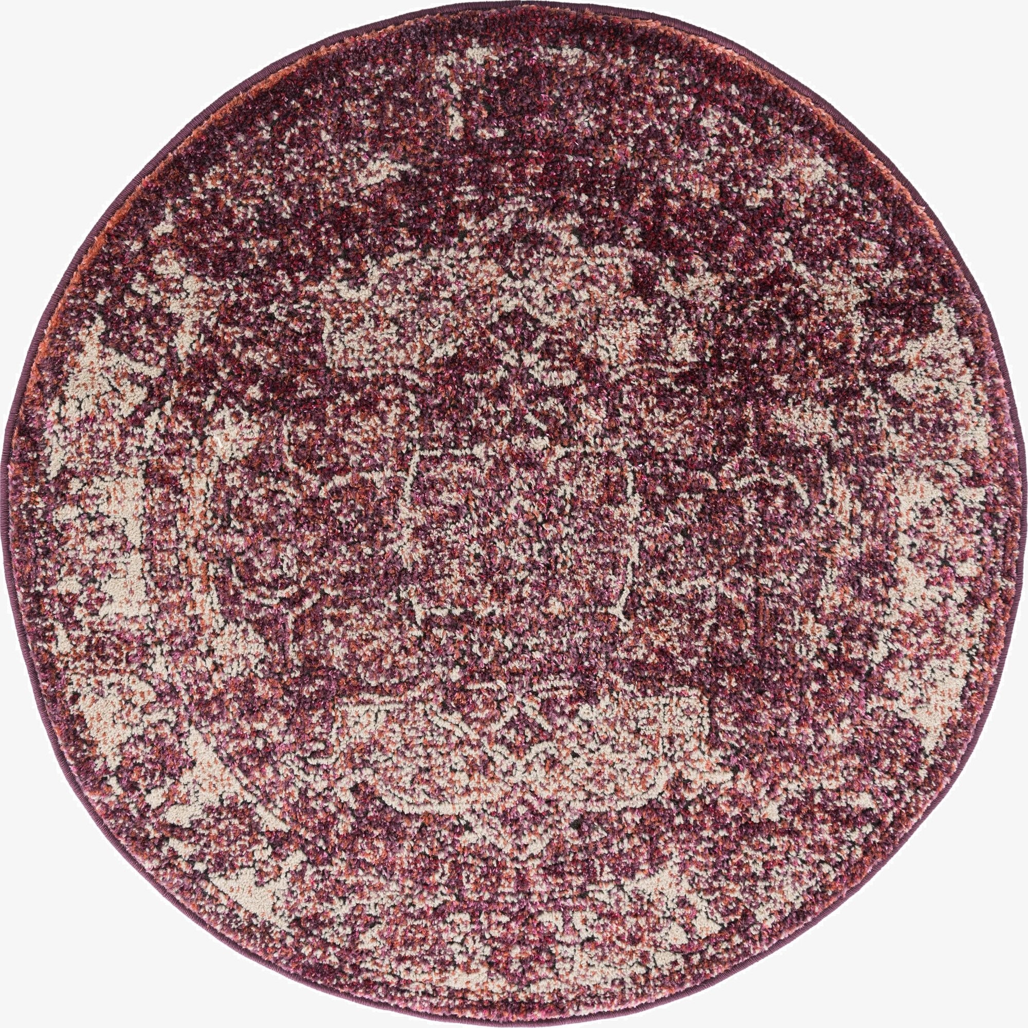 Purple Isabella Round Rug