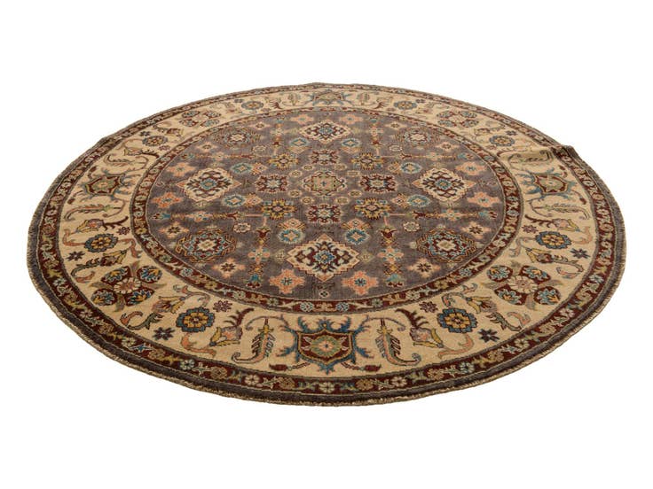 Detail image of 6' 7 x 6' 7 Hand Knotted Kazak Round Rug