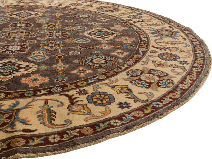 Detail image of 6' 7 x 6' 7 Hand Knotted Kazak Round Rug