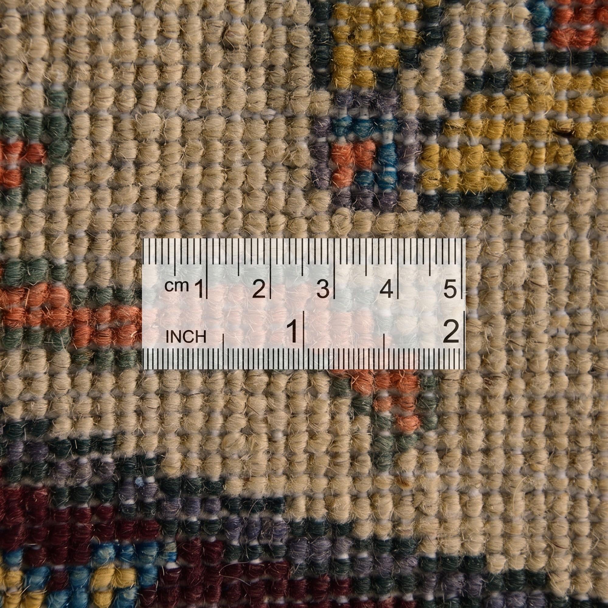 6' 7 x 6' 7 Hand Knotted Kazak Round Rug