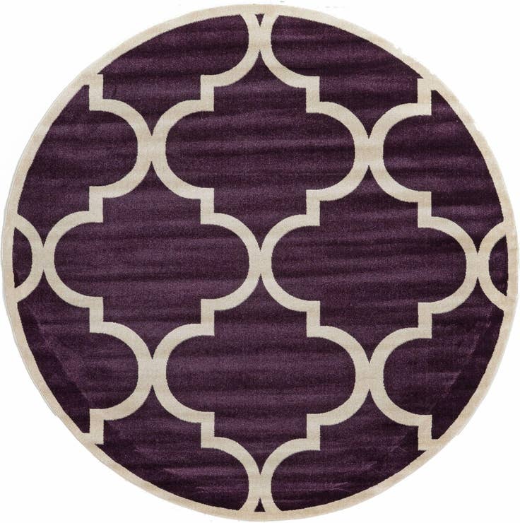 Detail image of 8' x 8' Lattice Round Rug