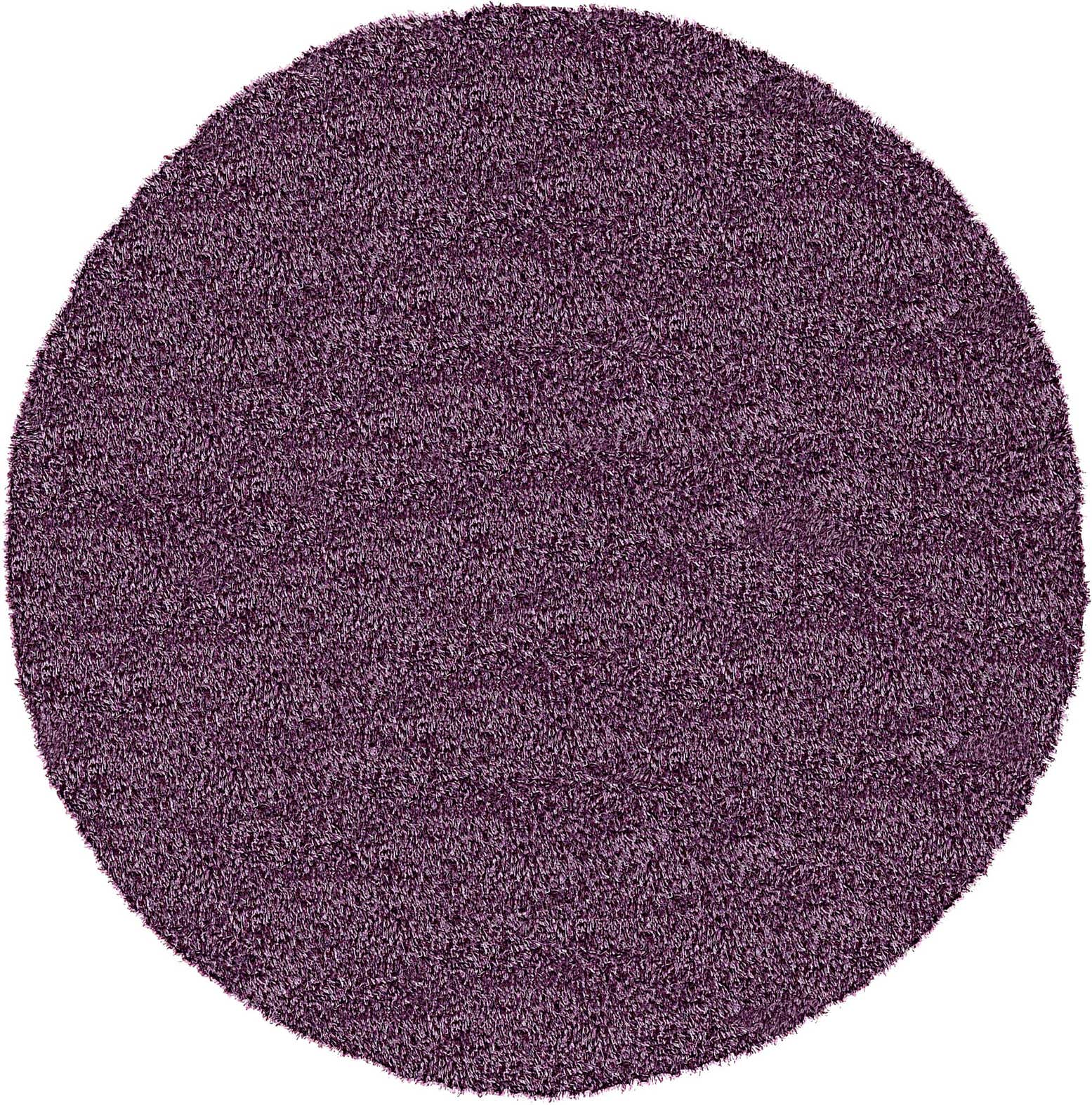 8' x 8' Luxe Solid Shag Round Rug