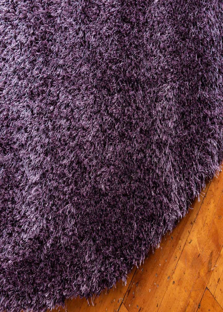 8' x 8' Luxury Solid Shag Round Rug