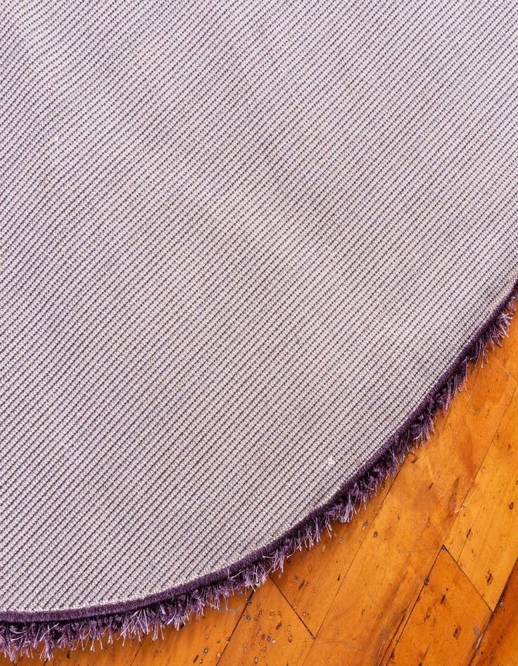 Detail image of 8' x 8' Luxury Solid Shag Round Rug