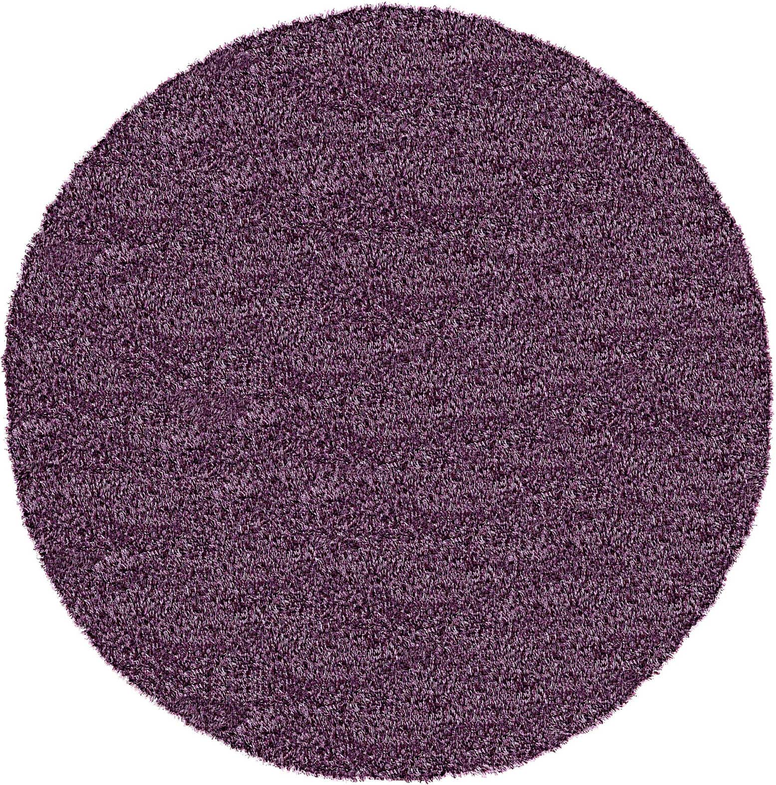 6' x 6' Luxury Solid Shag Round Rug