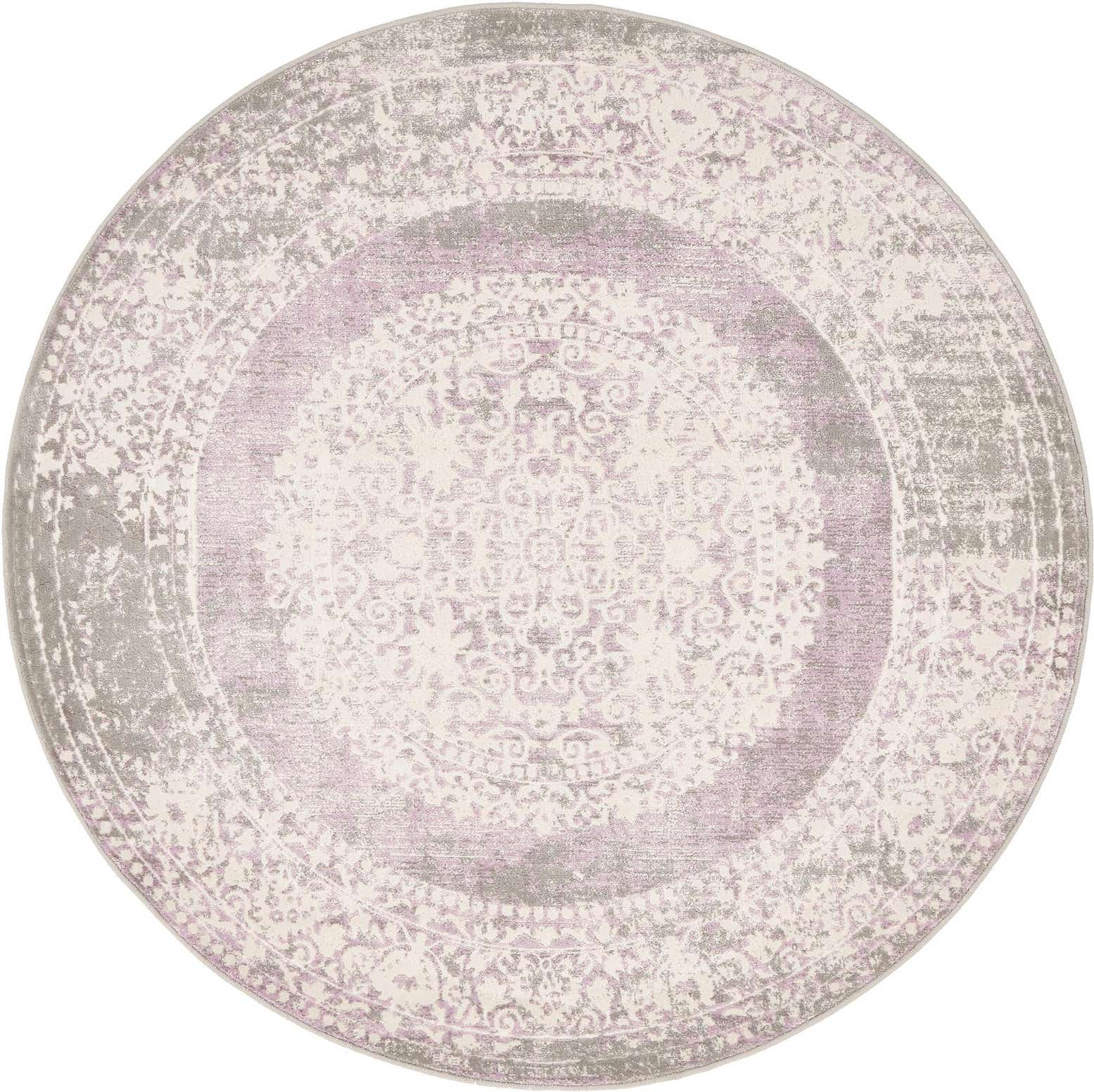 4' x 4' Modern Classical Round Rug