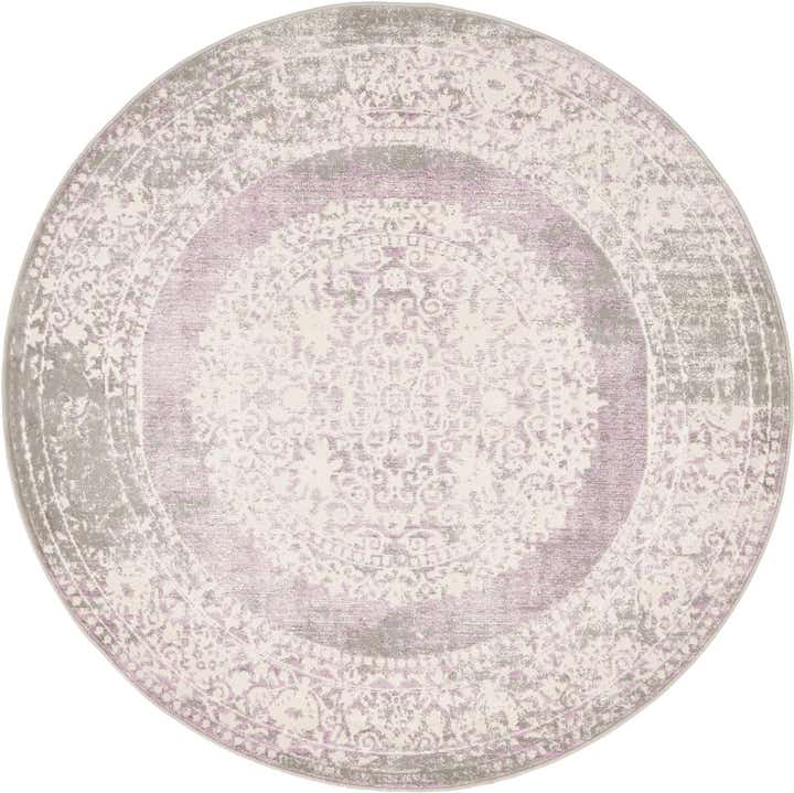 4' x 4' Modern Classical Round Rug