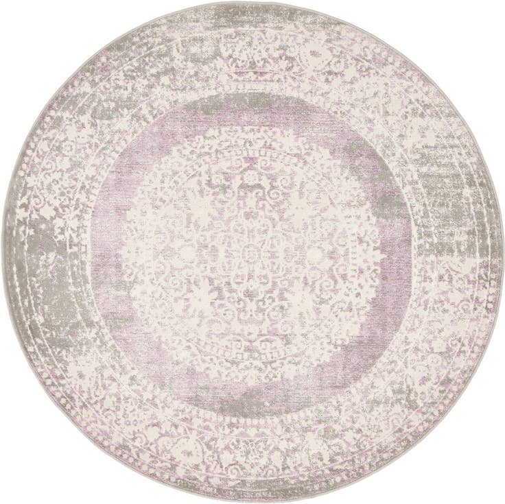 Detail image of 4' x 4' Modern Classical Round Rug