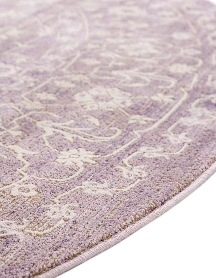 6' x 6' New Vintage Round Rug
