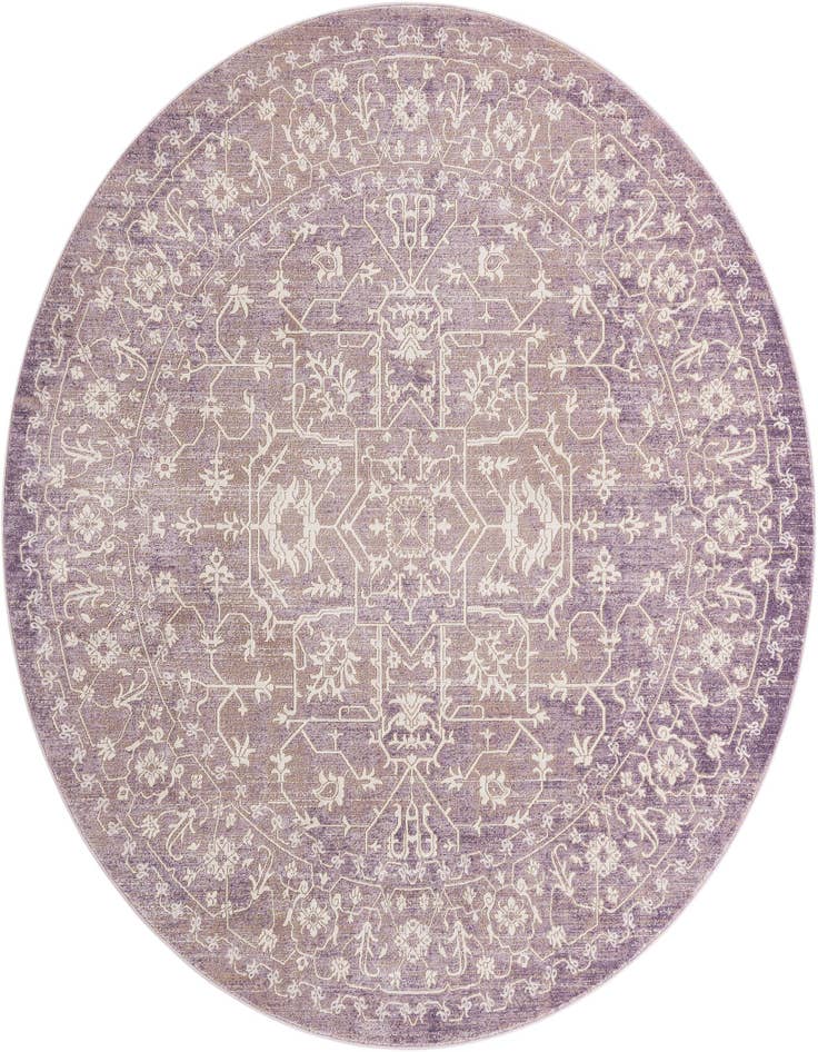 Detail image of 8' x 8' New Vintage Round Rug