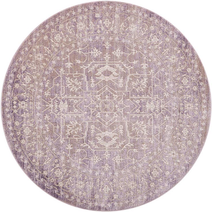 Detail image of 6' x 6' New Vintage Round Rug
