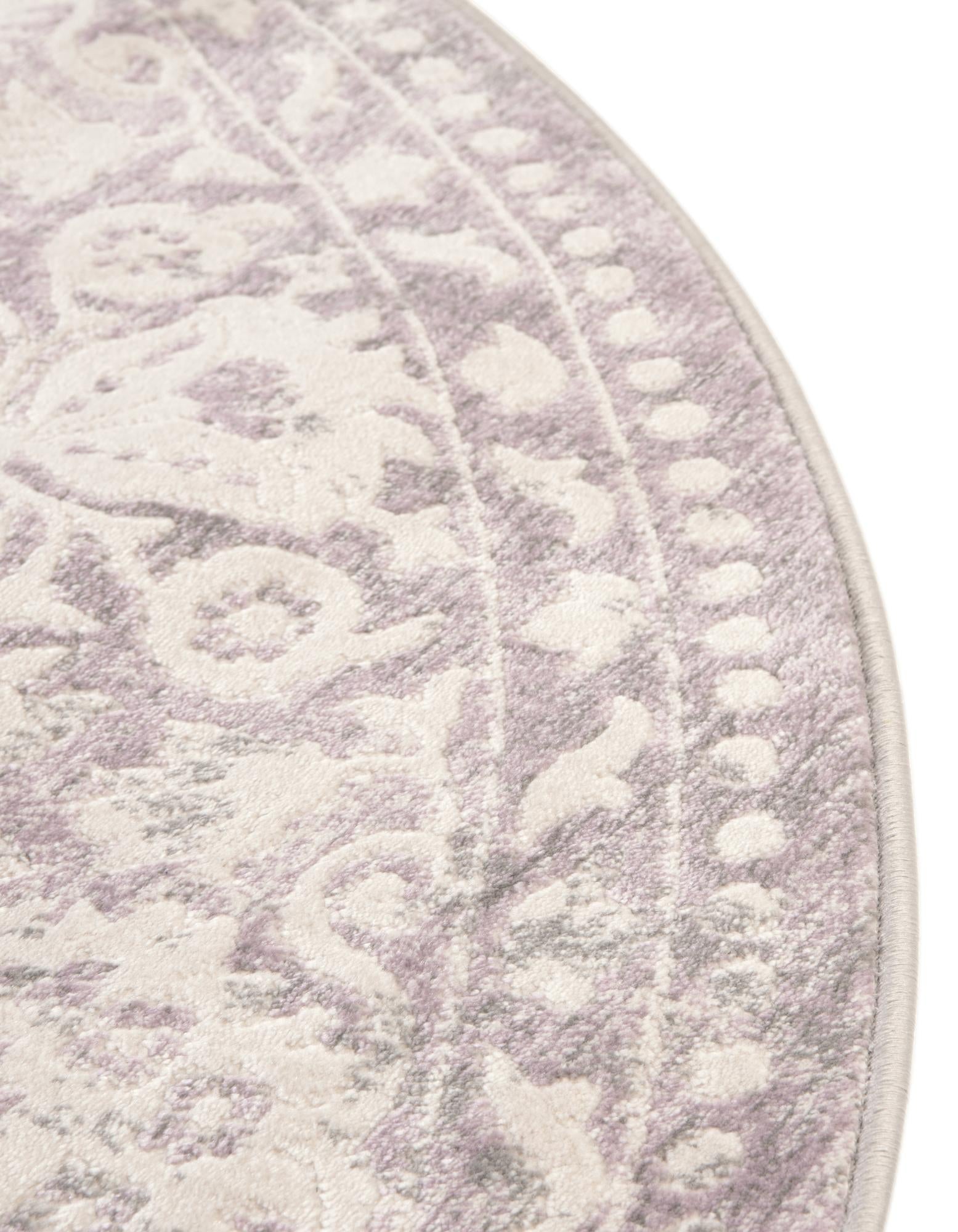8' x 8' New Vintage Round Rug