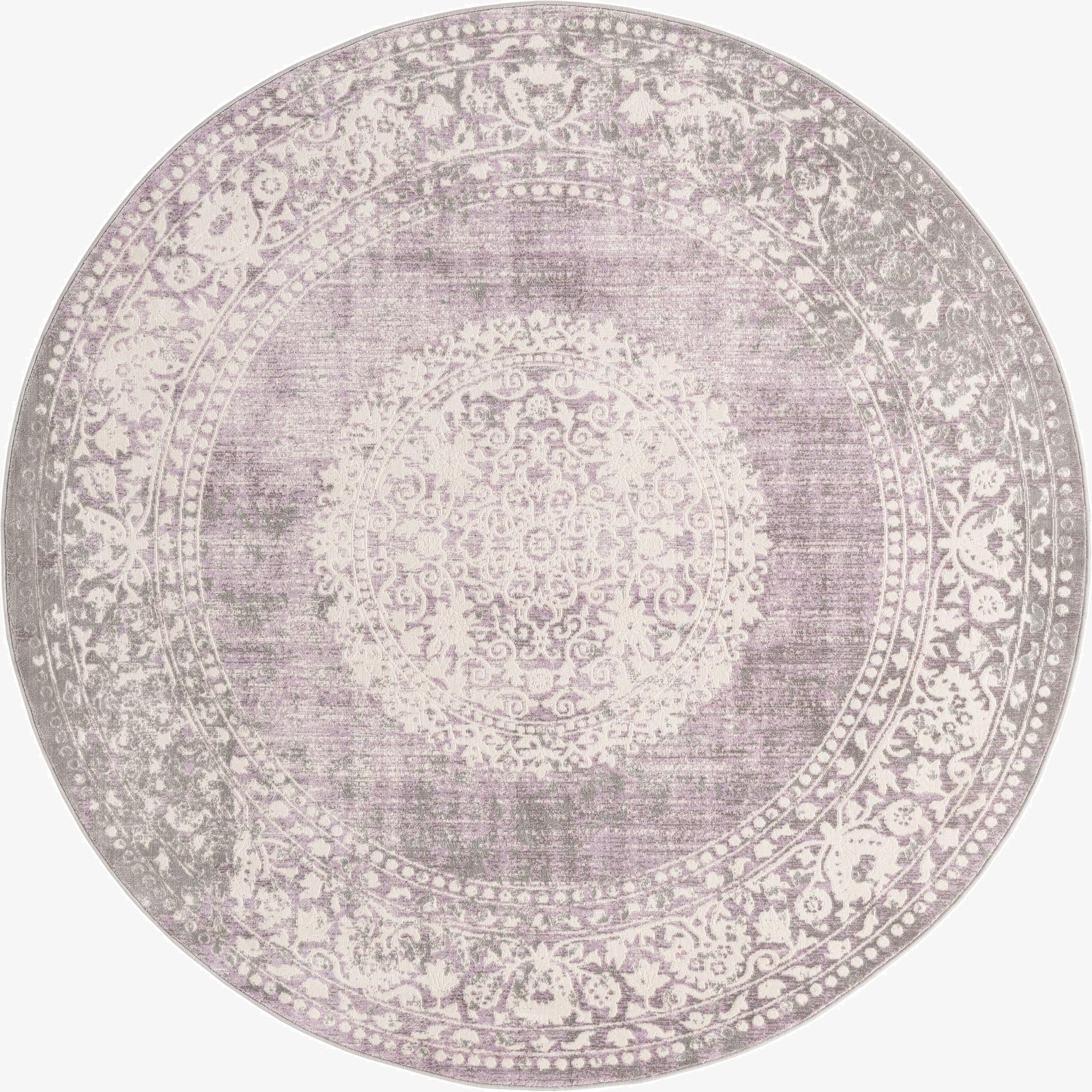 Primary image 6' x 6' New Vintage Round Rug
